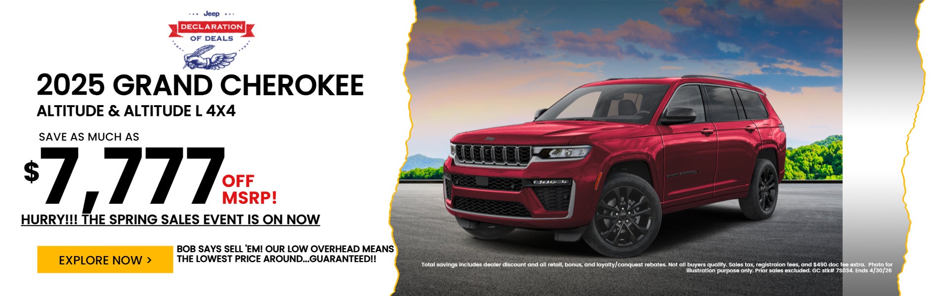 April Leftover Grand Cherokee 