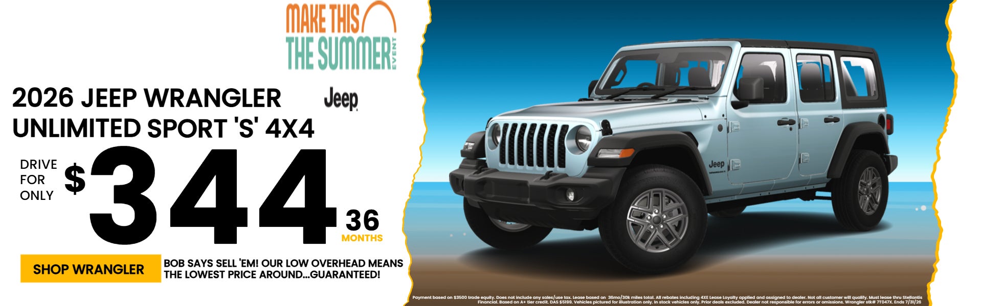 WRANGLER LEASE JULY
